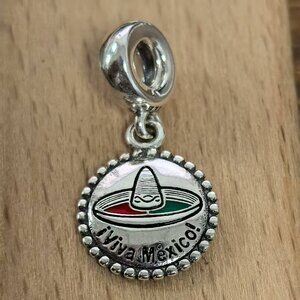 Pandora Limited Edition Viva Mexico Sombrero Pendant, S925 Silver Bracelets